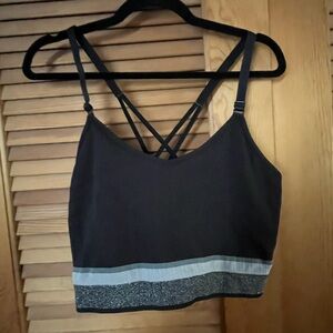 Cacique Women Bra Bralette Wireless Adjustable Straps Racerback Plus Size 26/28